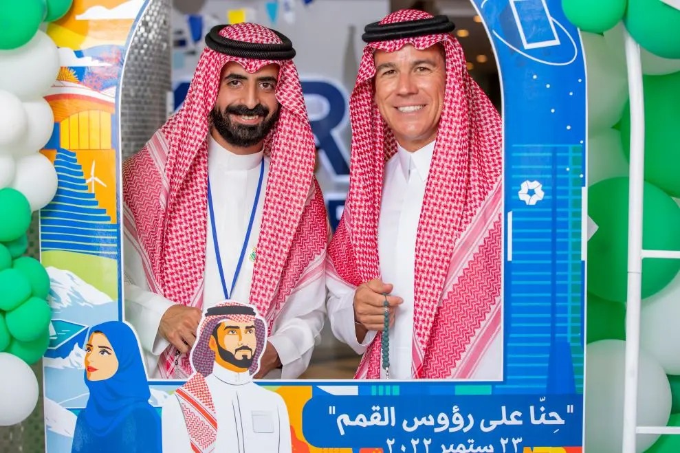 KBR team celebrating a company milestone in the Middle East