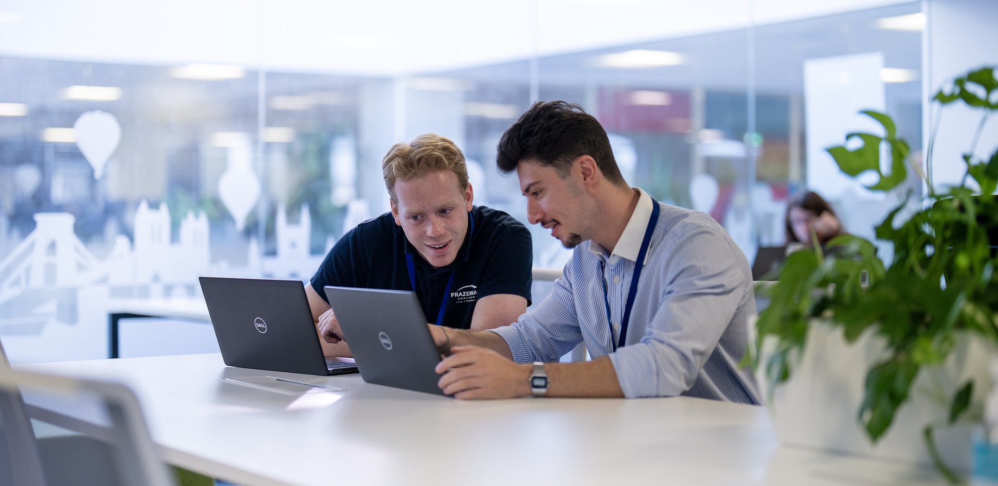 KBR colleagues in a UK office